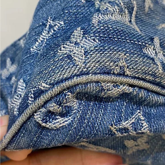 Louis Vuitton Monogram Denim Camera Bag Shoulder Bag Blue - Picture 6 of 10